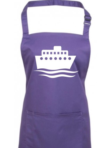 Kochschürze, Übersee, Kreuzfahrtschiff, Passagierschiff, purple