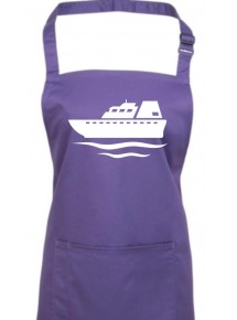 Kochschürze, Yacht, Übersee, Skipper, Kapitän, purple