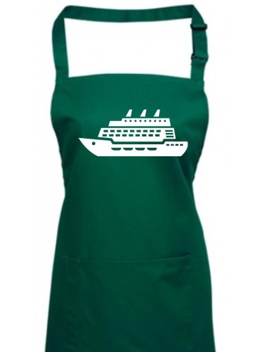 Kochschürze, Kreuzfahrtschiff, Passagierschiff, bottlegreen
