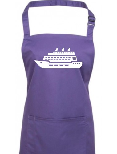 Kochschürze, Kreuzfahrtschiff, Passagierschiff, purple
