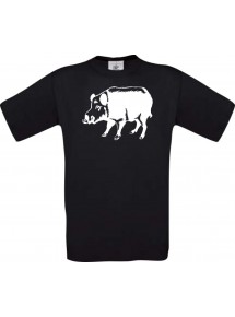 Cooles Kinder-Shirt Tiere Schwein Eber Sau Ferkel