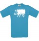 Cooles Kinder-Shirt Tiere Schwein Eber Sau Ferkel, atoll, 104