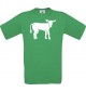Cooles Kinder-Shirt Tiere Kuh, Bulle, kellygreen, 104
