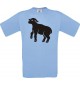 Cooles Kinder-Shirt Tiere Schäfchen, Schaf, hellblau, 104