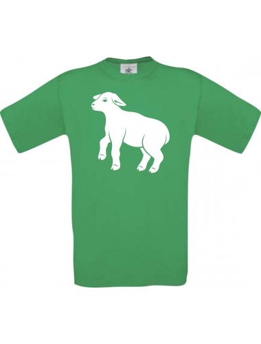 Cooles Kinder-Shirt Tiere Schäfchen, Schaf, kellygreen, 104