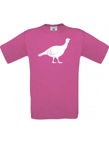 Cooles Kinder-Shirt Tiere Rebhuhn, Huhn, pink, 104