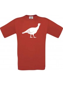Cooles Kinder-Shirt Tiere Rebhuhn, Huhn, rot, 104