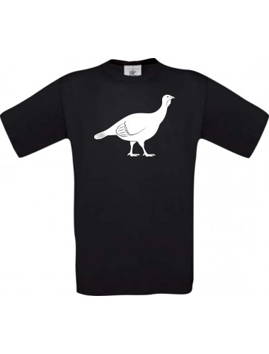 Cooles Kinder-Shirt Tiere Rebhuhn, Huhn, schwarz, 104
