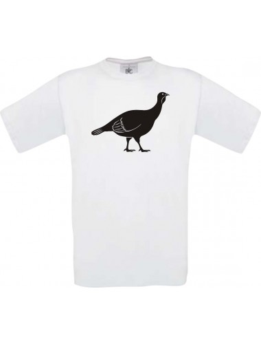 Cooles Kinder-Shirt Tiere Rebhuhn, Huhn, weiss, 104