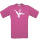 Cooles Kinder-Shirt Tiere Wildgans, Duck, Ente, Goose, pink, 104