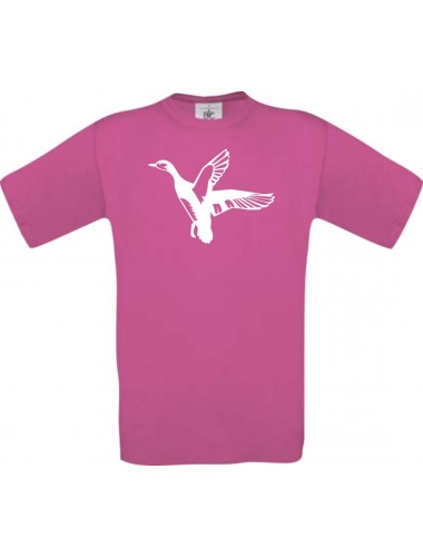 Cooles Kinder-Shirt Tiere Wildgans, Duck, Ente, Goose, pink, 104