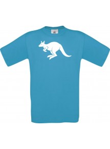 Cooles Kinder-Shirt Tiere Känguru Roo, atoll, 104