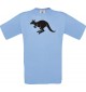 Cooles Kinder-Shirt Tiere Känguru Roo, hellblau, 104