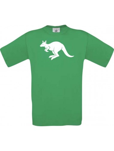 Cooles Kinder-Shirt Tiere Känguru Roo, kellygreen, 104