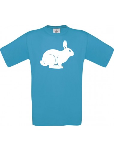 Cooles Kinder-Shirt Tiere Hase, Rammler, Häschen, atoll, 104
