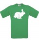 Cooles Kinder-Shirt Tiere Hase, Rammler, Häschen, kellygreen, 104