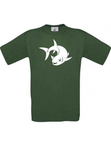Cooles Kinder-Shirt Tiere Fisch Fish, dunkelgruen, 104