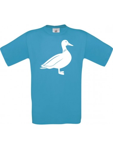 Cooles Kinder-Shirt Tiere Ente, atoll, 104