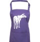 Kochschürze, Tiere Elch Elk, purple