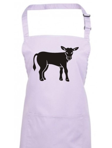 Kochschürze, Tiere Kuh, Bulle, lilac