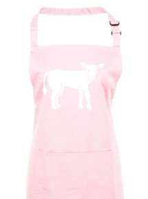 Kochschürze, Tiere Kuh, Bulle, pink