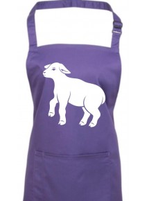 Kochschürze, Tiere Schäfchen, Schaf, purple