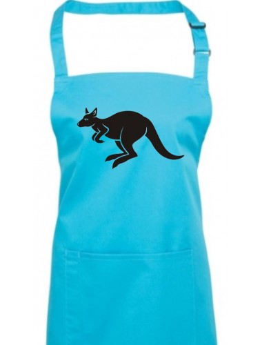 Kochschürze, Tiere Känguru Roo, turquoise