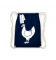 Organic Gymsac Tiere Hahn, Chicken, blau