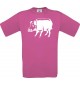 Männer-Shirt Tiere Schwein Eber Sau Ferkel