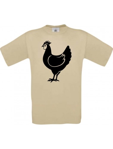 Männer-Shirt Tiere Hahn, Chicken
