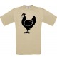 Männer-Shirt Tiere Hahn, Chicken
