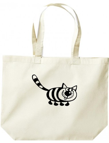 große Einkaufstasche, Shopper Funny Tiere Katze