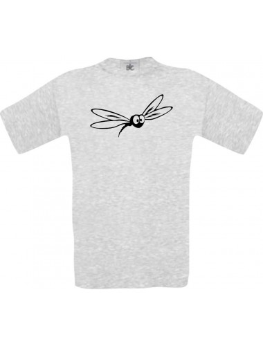 Männer-Shirt Funny Tiere Mücke Stechmücke , ash, L