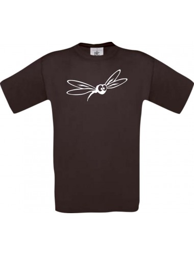Männer-Shirt Funny Tiere Mücke Stechmücke , braun, L