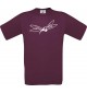 Männer-Shirt Funny Tiere Mücke Stechmücke , burgundy, L