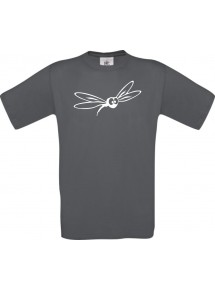 Männer-Shirt Funny Tiere Mücke Stechmücke , grau, L