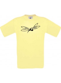 Männer-Shirt Funny Tiere Mücke Stechmücke , hellgelb, L