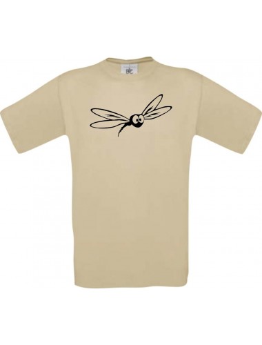 Männer-Shirt Funny Tiere Mücke Stechmücke , khaki, L