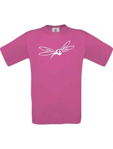 Männer-Shirt Funny Tiere Mücke Stechmücke , pink, L