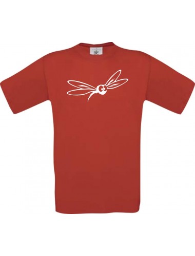 Männer-Shirt Funny Tiere Mücke Stechmücke , rot, L