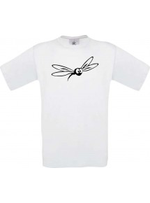 Männer-Shirt Funny Tiere Mücke Stechmücke , weiss, L