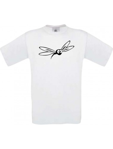 Männer-Shirt Funny Tiere Mücke Stechmücke , weiss, L