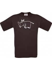 Männer-Shirt Funny Tiere Nashorn