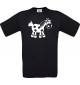 Cooles Kinder-Shirt Funny Tiere Pferd Pony, schwarz, 104