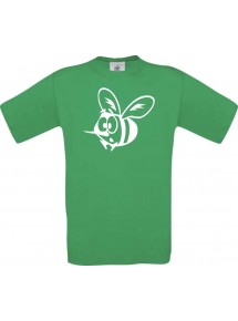 Cooles Kinder-Shirt Funny Tiere Biene, kellygreen, 104