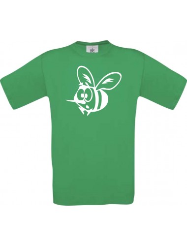 Cooles Kinder-Shirt Funny Tiere Biene, kellygreen, 104