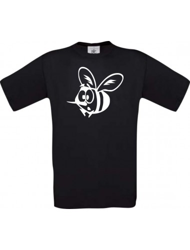 Cooles Kinder-Shirt Funny Tiere Biene, schwarz, 104