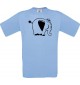 Cooles Kinder-Shirt Funny Tiere Elefant, hellblau, 104