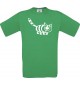 Cooles Kinder-Shirt Funny Tiere Katze, kellygreen, 104