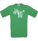 Cooles Kinder-Shirt Funny Tiere Zebra, kellygreen, 104